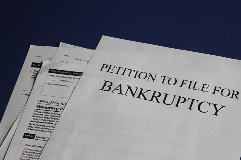 Paperwork needed for filing for bankruptcy.